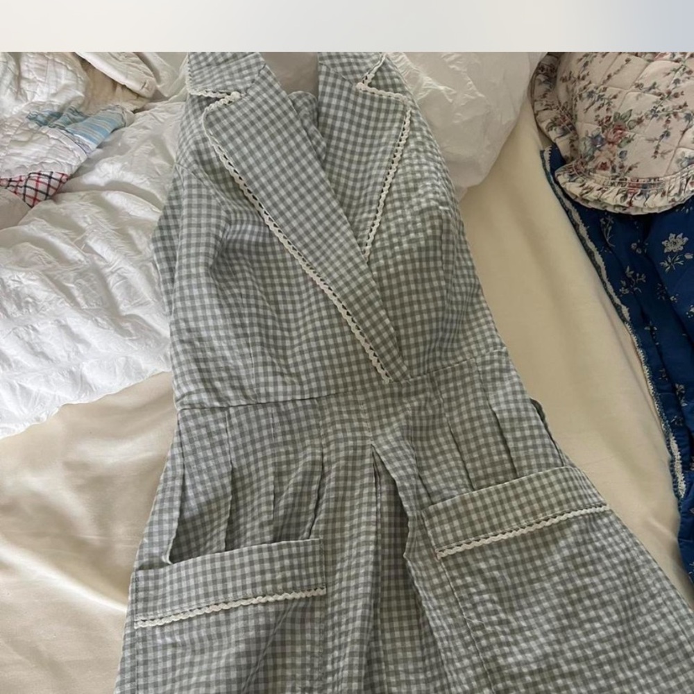 Mable Gray Gingham Skirt